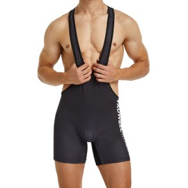 YUFEIDA Men's Athletic Supporters Active Base Layers Bodysuit One Piece Boxer Singlet Leotard Stretchy Wrestling