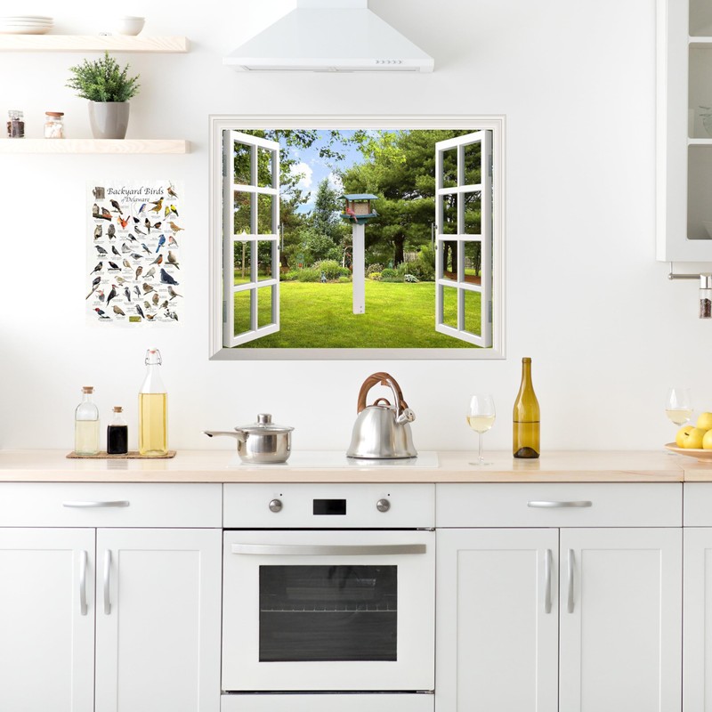 Where's Wildlife Backyard Birds of Delaware Bird Identification Poster (8"