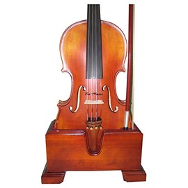 Vio Music 15.5" Viola and Bow Wooden Holder (Stand), Plush Velvet, Safe and Stronghold