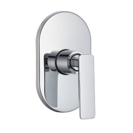 CNX MEER Faucets Mezcladora de Latón para Regadera, Mezcladora para Ducha (Cromada), Resistente a Manchas, Corrosión y Óxido, Diseño Premium