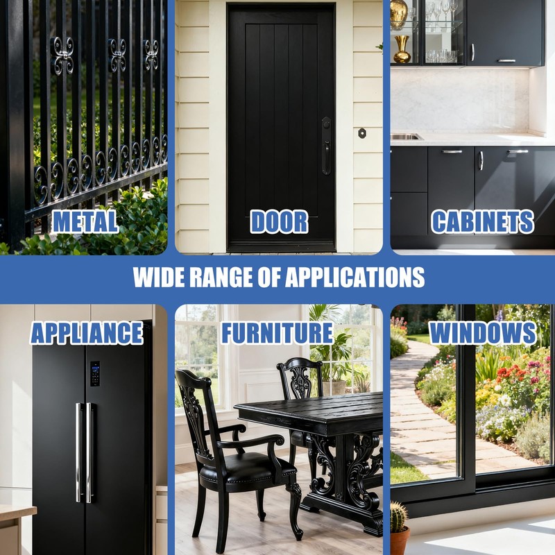 CIONIA All-in-One Paint - Multi-Surface Black Paint, Furniture and Cabinet