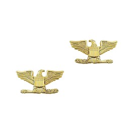 Law Enforcement/Police Colonel Gold Rank Pin 1” Pair