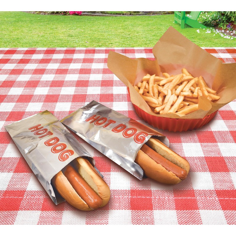 Better Kitchen Products Foil Hot Dog Wrappers, 9" x 3.7",