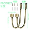 2 Pcs Curtain Holdbacks, Metal Curtains Hold Backs, Retro Tiebacks