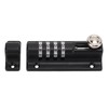 Combination Latch Lock 4 Digit Black Anti Theft Waterproof for