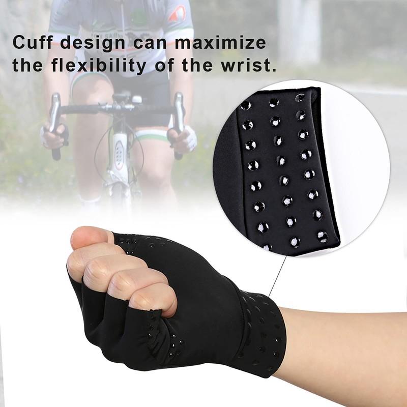 Anti-Arthritis Gloves with Magnets, Arthritis Gloves, Fingerless Compression Gloves, Hematoid