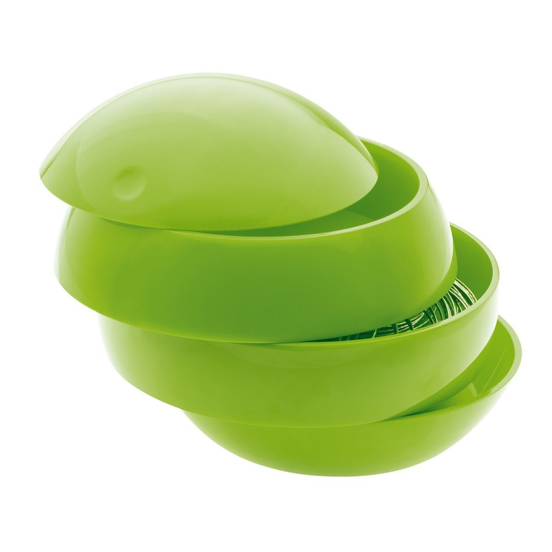 Spirella Bowl Shiny ABS Beauty Tidy Box, Kiwi