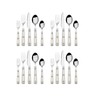Mikasa Living Clear Translucent 18/0 Stainless Steel 20-Piece Flatware Set,