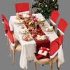 Zhongsheng 6Pcs Christmas Chair Covers for Dining Room Christmas Table