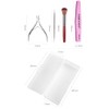 Gel Nail Kit Includes 9 Essential Accessories - Cuticle Remover,