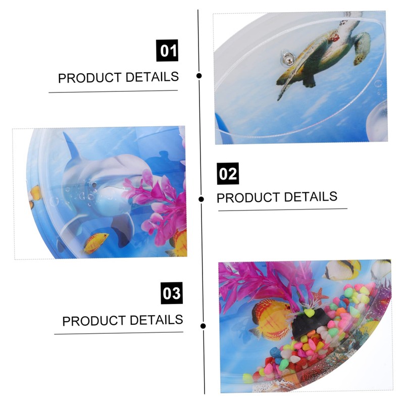 BESPORTBLE DIY Micro Landscape Acrylic Ball Cover for Fish Tank