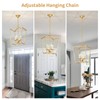 ANJIADENGSHI ​​Vintage Lantern Pendant Light 4 Light Lantern Chandelier Farmhouse