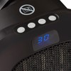 Swan Plug-In Fan Heater with 12 Hour Timer, LED Display