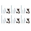 Aspen Creative Antique Brass 21402-46, Swag 6 Pcs w/Mounting Hardware,