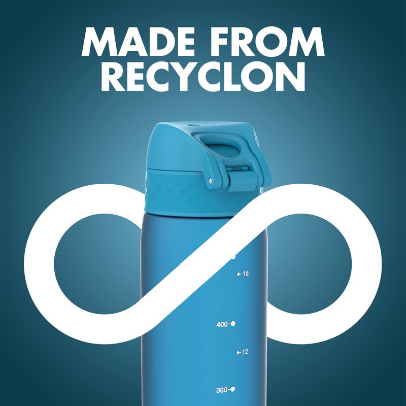 ion8 Leak-Proof Slim Water Bottle, BPA-Free, Blue, 500 ml