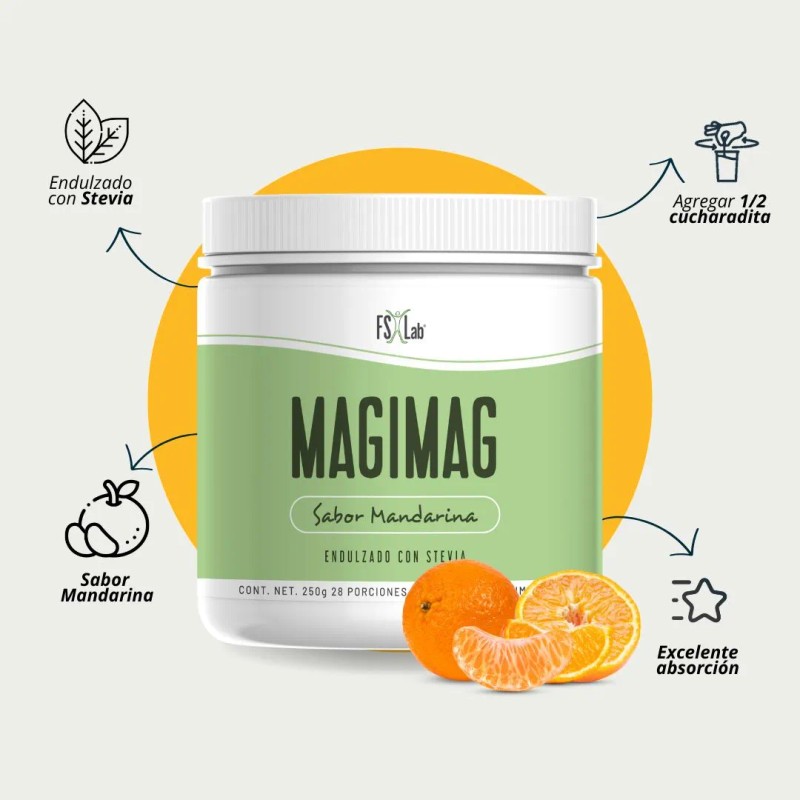 Magimag Citrato De Magnesio En Polvo Naturalslim Fs Lab Sabor