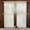 White Ruffle Lace Valance for Windows 20 Inch Length 1