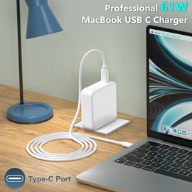 AYKLCZUU Mac Book Pro Charger 61W USB C Charger Power Adapter Compatible with MacBook Pro 13 Inch/12 Inch,2021, 2020, 2019, 2018, 2017, 2016 for Mac Book, MacBook Air 13/12 Inch, Type C Power Supply