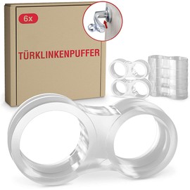 LouMaxx LouMaxx Trstopper Klinke C 6 Stck Trklinkenpuffer transparent Doppel Trstopper Trklinke C Trgriff Stopper - Trgriff Schutz C Trgriffschoner fr Zimmertren C leicht und schnell montiert