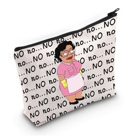 G2TUP Family Cartoon Makeup Bag Consuela Fans Gift Stewie & Brian & Peter Gift Family Cartoon Zipper Bag (NO no CA)