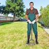 Dolibest Lawn Coring Aerator, Manual Lawn Aerator, 4 Stainless Steel