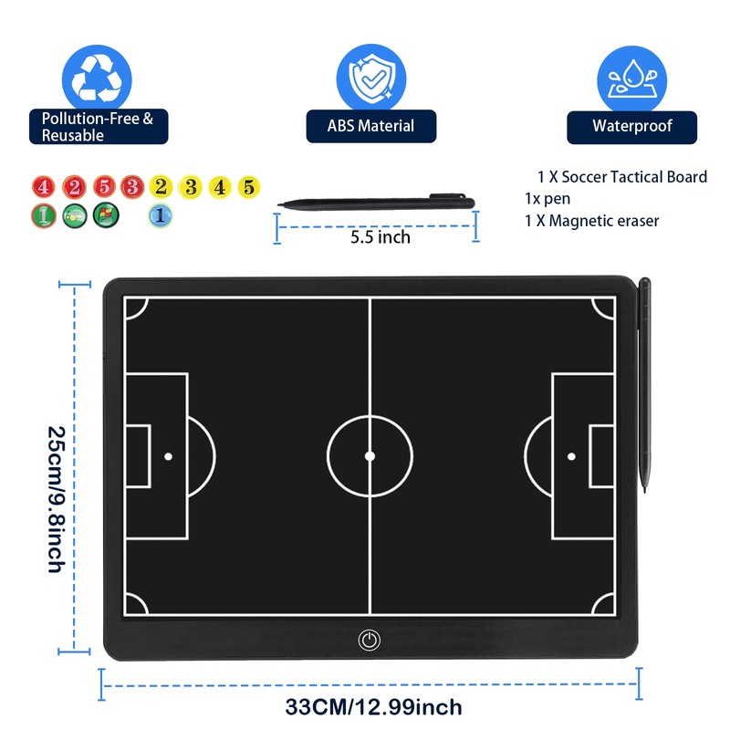 Magnetic Electronic Soccer Coaching Boards – 16 inch LCD Soccer