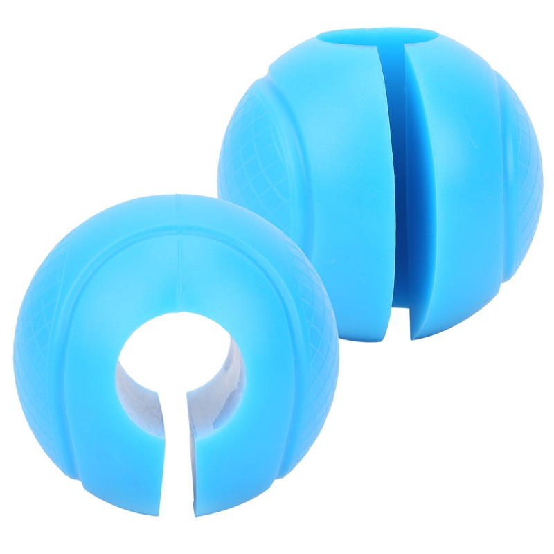 2pcs Barbell Grips Round Thick Silicone Dumbbell Adapter Balls Barbell