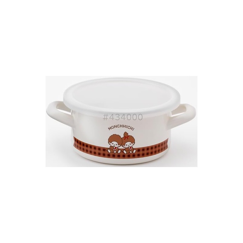Fuji Hollow Monchhichi Check Casserole 5.5 inches (14 cm) MNC-14W