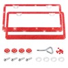 Xiqaler 2 PCS Bling License Plate Frame, Sparkling Rhinestone Auto