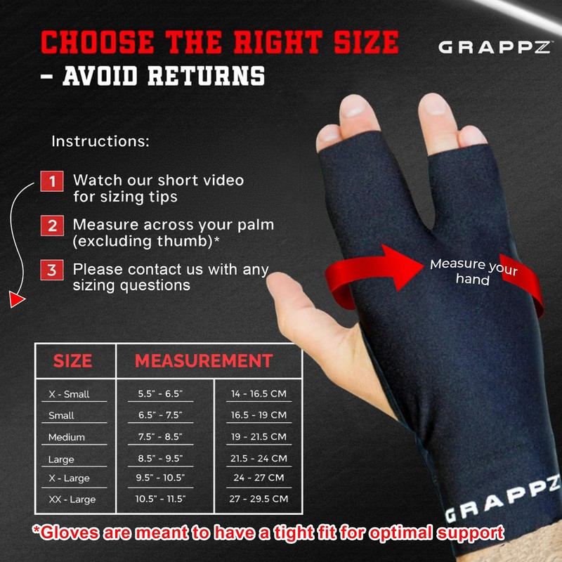 Grappz Finger Support Athletic Compression Gloves – Athletic Buddy Tape