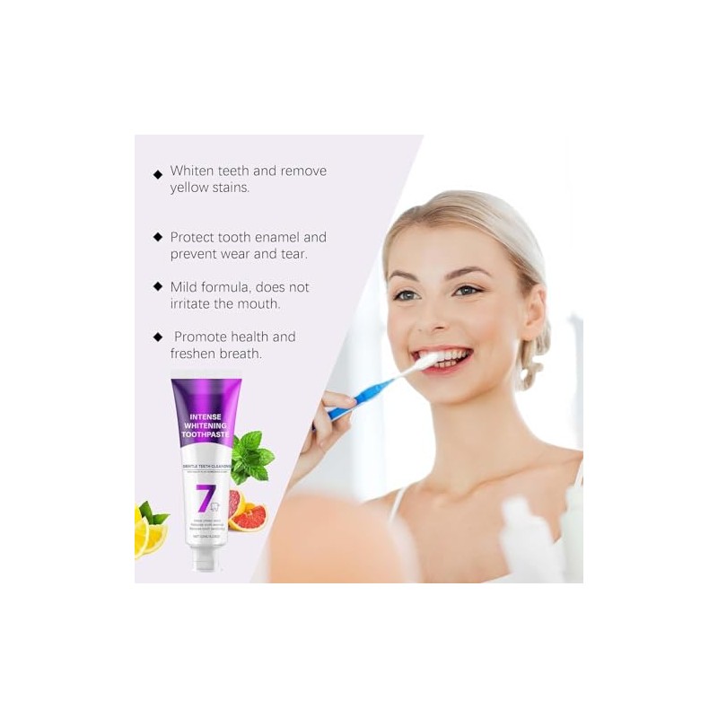 SP-6 Toothpaste & 7-Pro Intensive Teeth Whitening Toothpaste, Intense Whitening