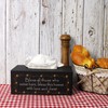 CVHOMEDECO. Primitives Rectangular Tissue Box Cover Rustic Bless Cardboard Tissue