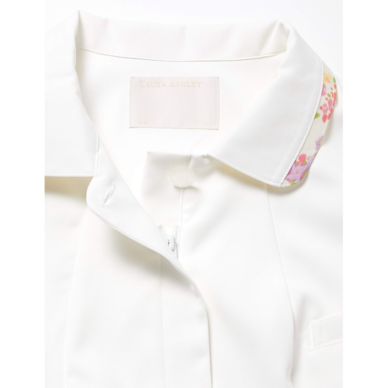 Laura Ashley LW803-12 Women's Nurse Jacket, off white/america pink