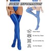 FEOYA Shiny Thigh High Stockings for Women Oil Glossy Stockings