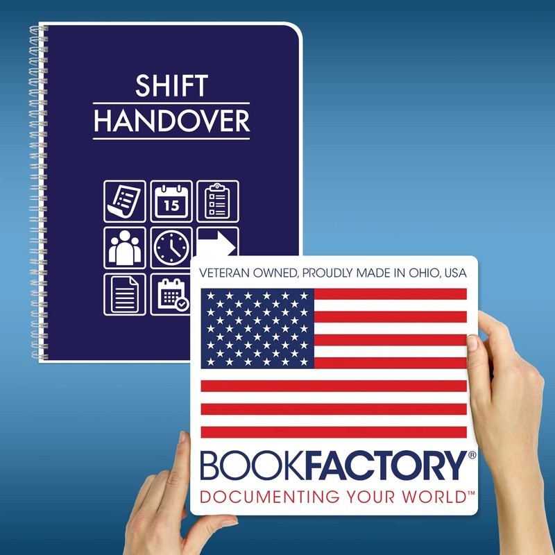 BookFactory Shift Handover Log Book Nurse Shift Hand Over Communications