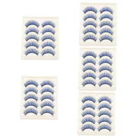 Ipetboom Sets Long Fluffy Eyelash Extensions Rhinestones Dramatic False Lashes for Festival and Cosplay Pairs