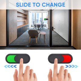 PartyKindom Vacant Occupied Sign, Adhesive Privacy Door Sign Slider Door Indicator for Home Office Restroom Conference Room Hotel, 3.93 X 1.57 Inches
