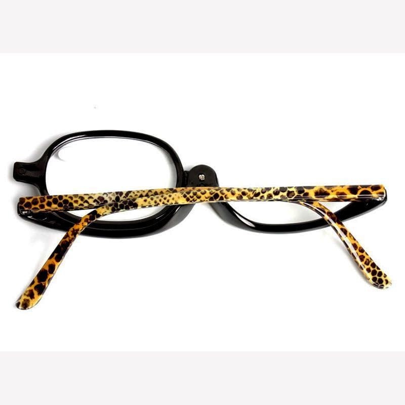Makeup Glasses Magnifying Fold Flip Down Eye Makeup +1.5 +2.0