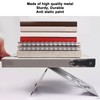 4 Pcs Metal Bookends Anti Slip Exquisite Beautiful Unique Design