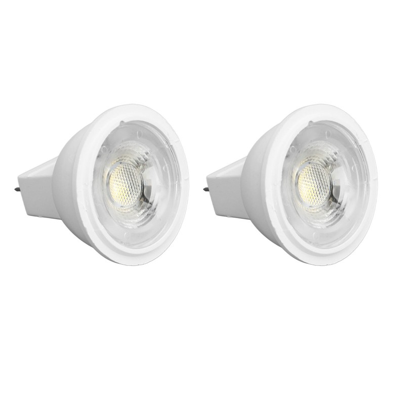 2Pcs MR11 Light Bulb High Brightness 3W 110V Faster Heat