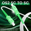 SpeedyCables SC/APC Armored Fiber Optic Cable 1m/3ft - OS2 Single