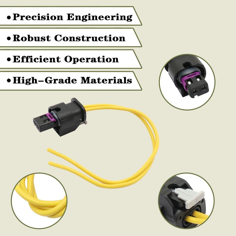 Priprilod License Plate Light Connector Harness 2-Way Compatible with Ram