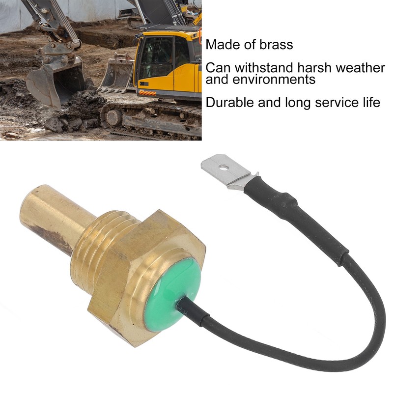 Excavator Water Temperature Sensor 129107‑44901 Brass Excavator Accessories for EC55