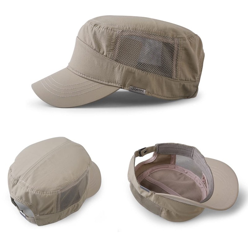 Pyrafox Men's Waterproof Army Cap M-XXL Large Head Military Hat,