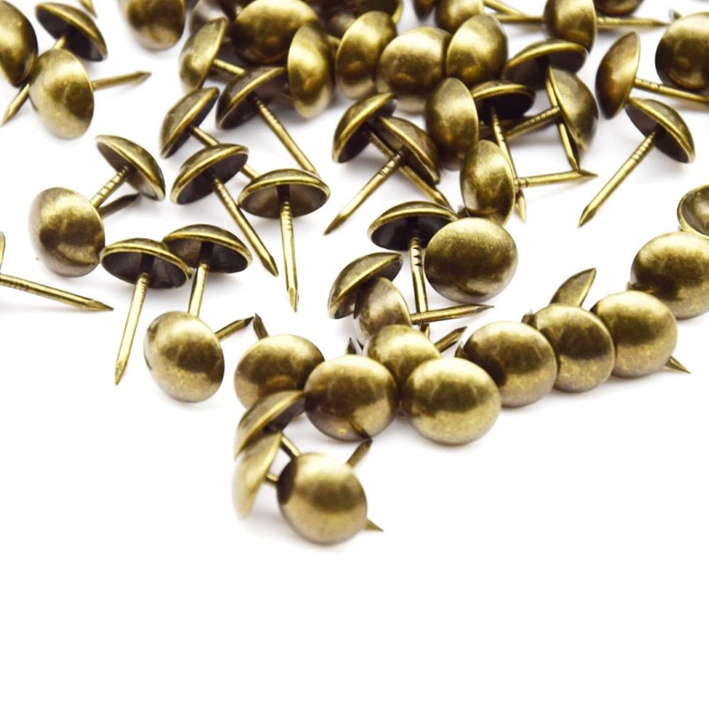 Ruidee 200 PCS Antique Upholstery Tacks,Upholstery Tacks Pins,Furniture Decorative Thumbtacks,Tacks