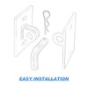 Venussar Floating Dock Hinges Kit, Pack of 2 Floating Dock