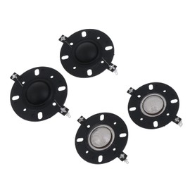 ASHLUYAK 25.5mm Voice Coil Black Horn Tweeter Silk Diaphragm Film Treble Round Frame 5.4ohm 25.5mm Core Speaker Repair Parts HiFi Tweeter