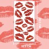 156Pcs Lip Kiss Tattoos Temporary - Red Lips Lipstick Kiss