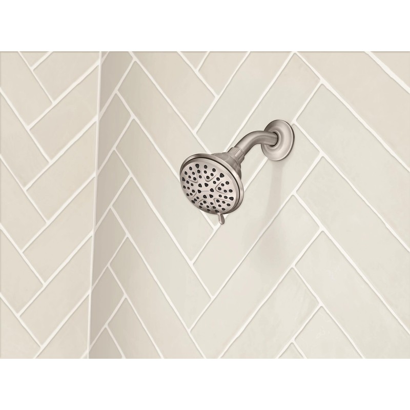 Moen Attune 8-Function Wall Mount Fixed Showerhead, Spot Resist Brushed
