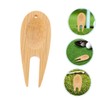 Kisangel 8-pc Bamboo Divot Repair Tool Set Golf Accessories for